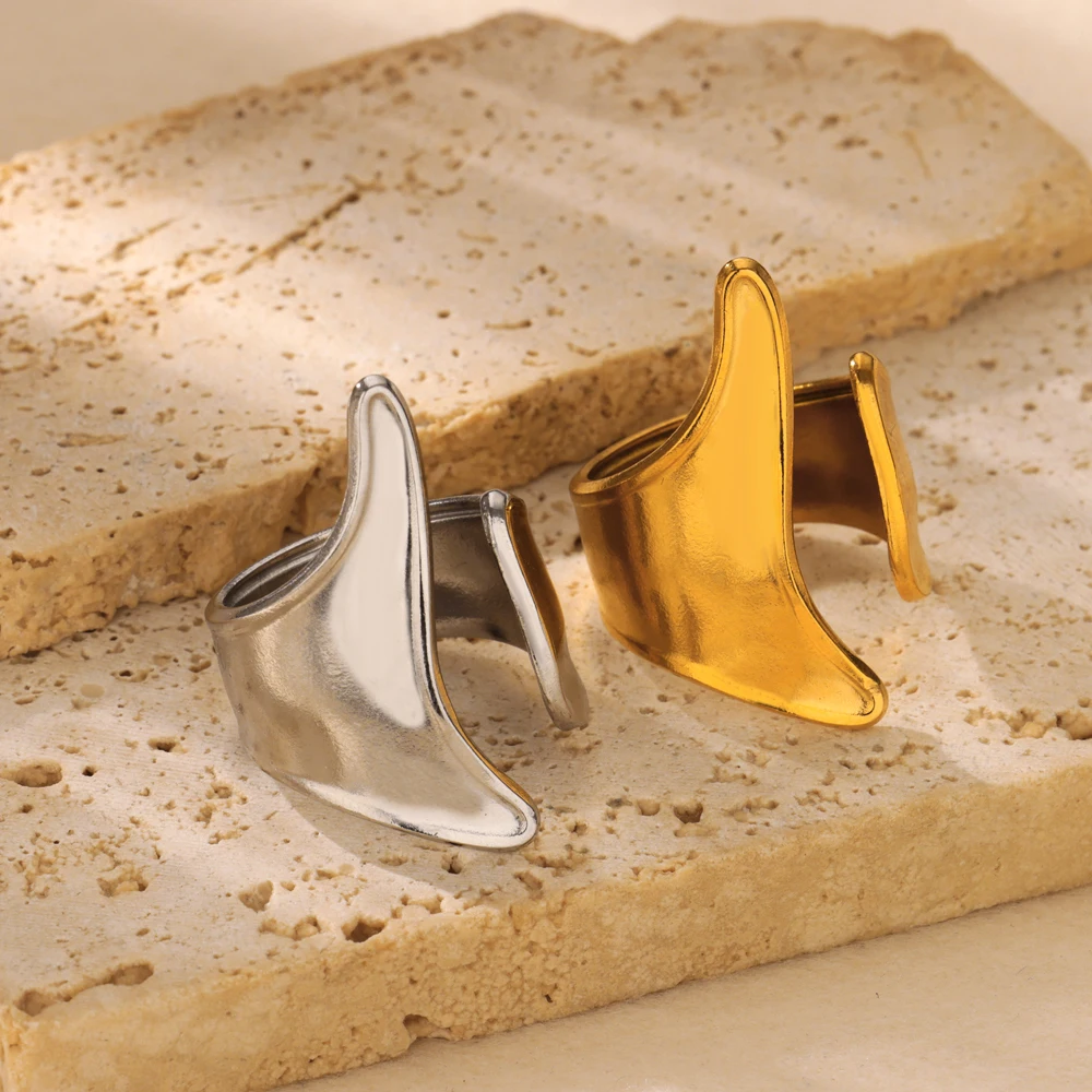 Gold Mermaid Open Rings For Women