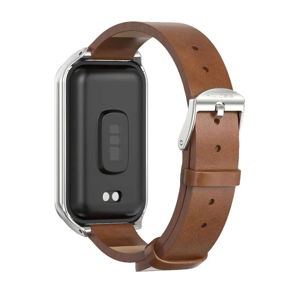 Leather Strap For Amazfit Band 7 Global Version Smart Bracelet Band For Amazfit Band 7 Wristband Smartwatch Correa
