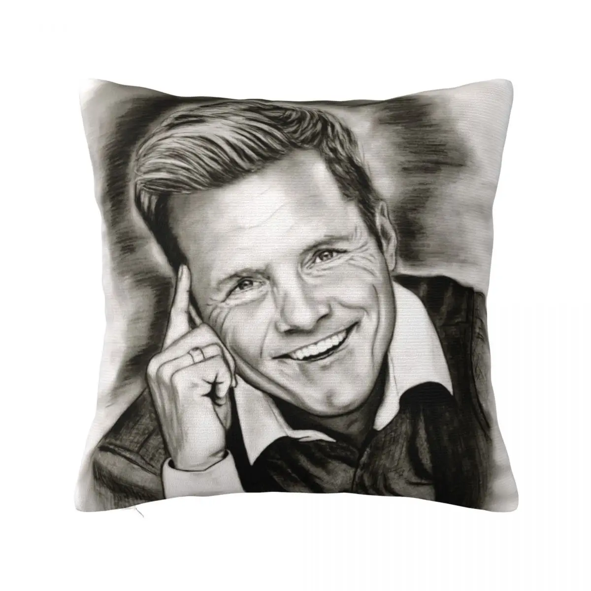 

Dieter in Black and White Throw Pillow Pillowcases For Pillows Cushion Cover