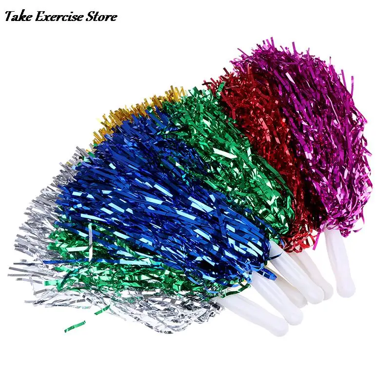 1Pc Cheer Dance Sport Supplies Competition Cheerleading Pom Poms Flower Ball Lighting Up Party Cheering Fancy Pom