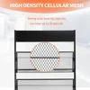 Magazine Rack Floor-Standing,4-Layer Brochure Holder Display Stand Tiered Design with Wheels,High-Hardness Metal Magazine 4