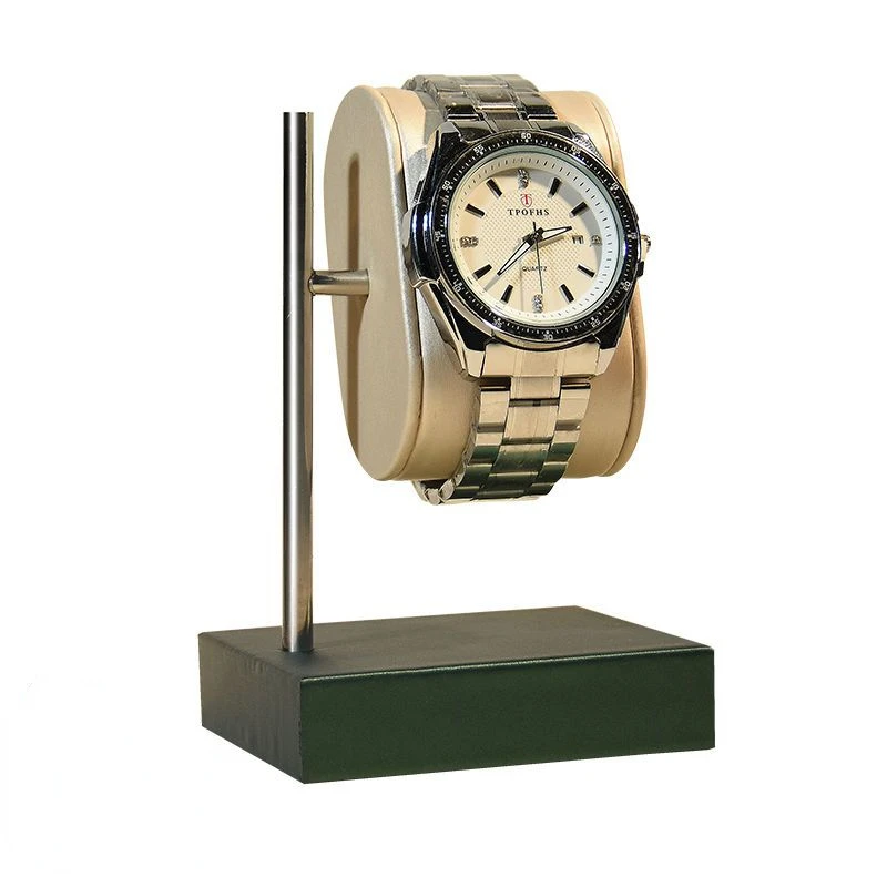 Metal Watch Display Holder PU Leather Jewelry Organizer Display Stand For Bracelet  Watches Storage Rack