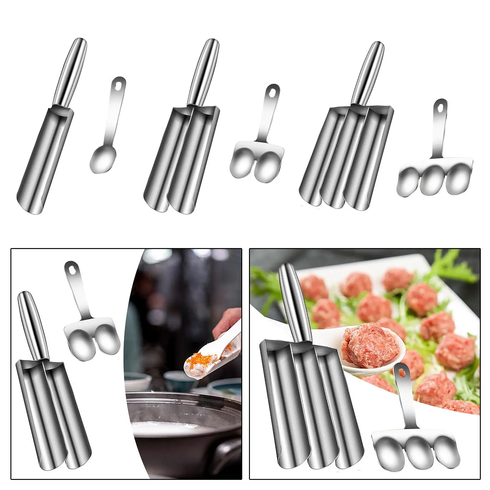 Creative meatball making tool, spoon, meat tools, household kitchen gadgets