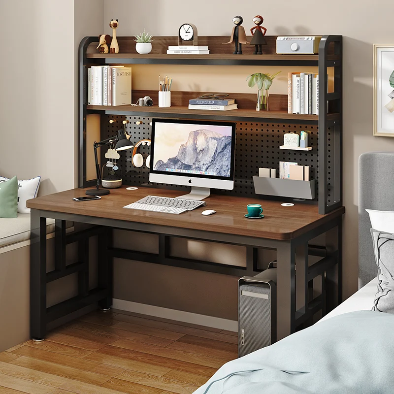 Bedroom Floor Wooden Desk Gaming Storage Students Desk Table Shelf Home Office Modern Scrivania Legno Living Room Furniture