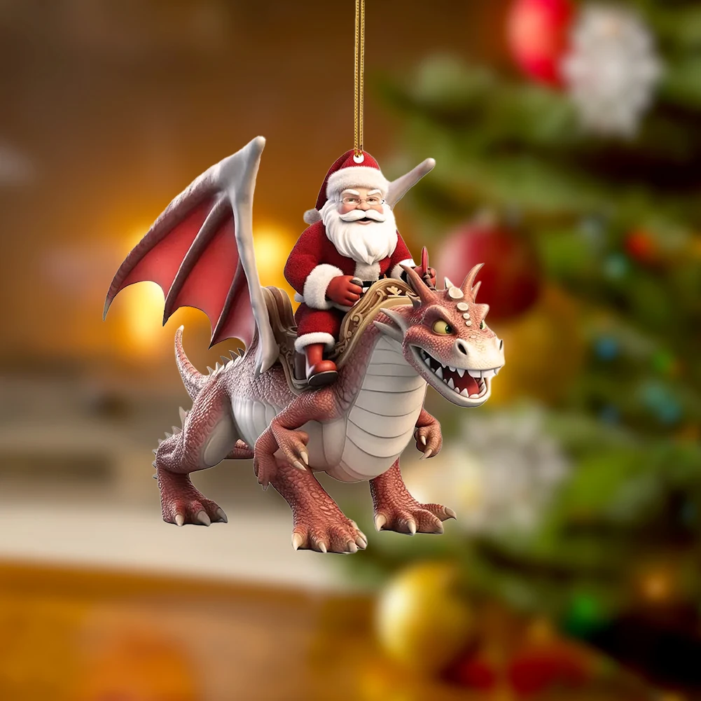 Christmas Tree Decorations New Year 2024 Cute Dragon Baby Hanging