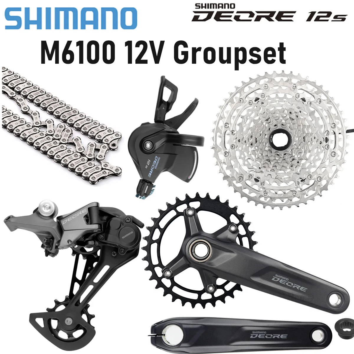 Combo Manettes De Vitesse Et Frein Shimano Deore DX ST-M071 7 Vitesses VTT Rétro