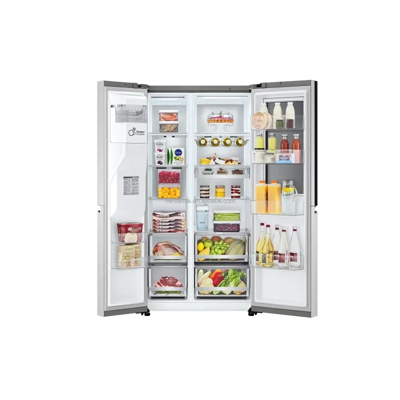 635L Premium Window Refrigerator French Door Clear Spacious Design Energy Saving Inverter Large Side-by-Side Stock - Image 3
