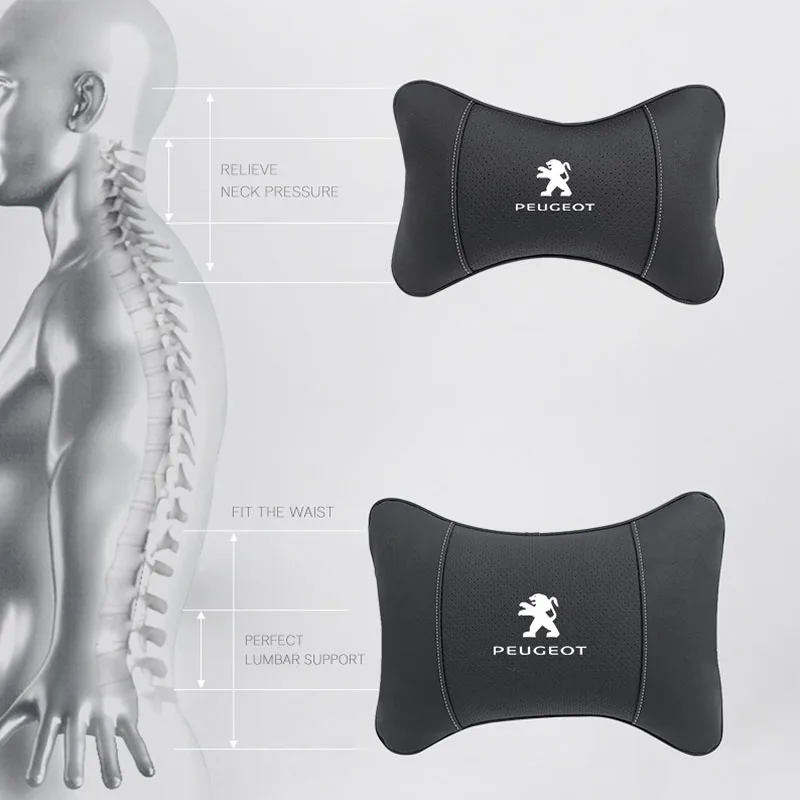 1 قطعة سيارة مسند الرأس بالمقعد السيارات شعار الرق...