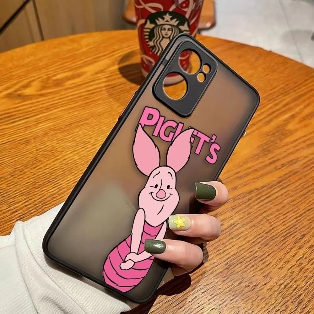 thumbnail image 1 of Matte Phone Case for OPPO RENO 8 8T 7Z 7 6Z 6 5 4 3 PRO PLUS 4G 5G Hard Case Funda Coque Capa Shell Cover Cute Pink Piglet Anime, 1 of 5