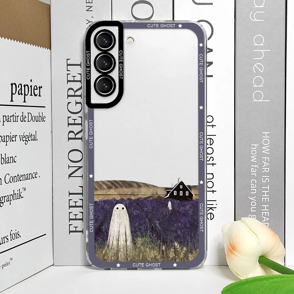 Charming Ghost Design Phone Case - Stylish Protective Cover
