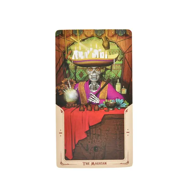 Santa Muerte Tarot Cards 78 Sheets Borad games tarot deck Oracle Cards Game PDF Guidebook 5
