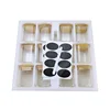 12 Units 200ml Square Glass Storage Jars Bamboo Cover Sealed Glass Bottle Kitchen Seasoning Storage Tank 2