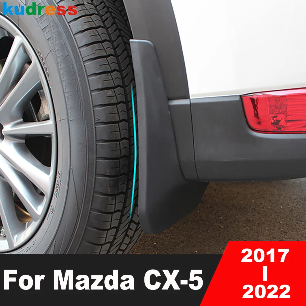 SHENYF for Mazda CX5 CX5 CX 5 KF 2017 2018 2019 MK2 Guardabarros Mudflaps Fender Guardabarros Mud Flaps Revestimiento de Ruedas Accesorios for el Coche Accesorios de Coche