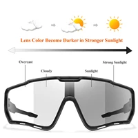 POAT marque moto photochromique coupe-vent lunettes de soleil hommes vtt vélo lunettes de sport cyclisme pêche lunettes de course 3