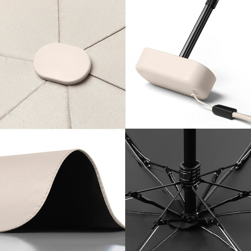 Mini umbrella capsule Rain and Sun protection Outdoor travel portable sunshade umbrella with storage box