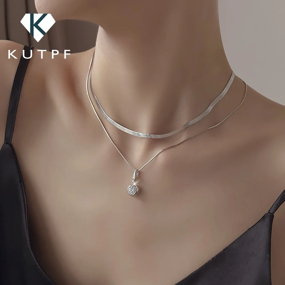 ネックレス・ペンダント LOVE ME MONSTER Silver Two Silver Chain Layered Necklace L18 $_1.JPG?set_id=880000500F