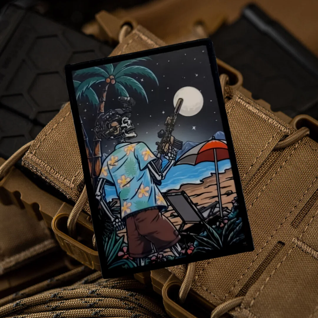 TF Taktische Urlaub Moral Gedruckt Patch TFD Nicht Nebel Haken & Schleife Patch Militär Armee Schädel Abzeichen Armband Rucksack Aufkleber ﻿ – Detail 5