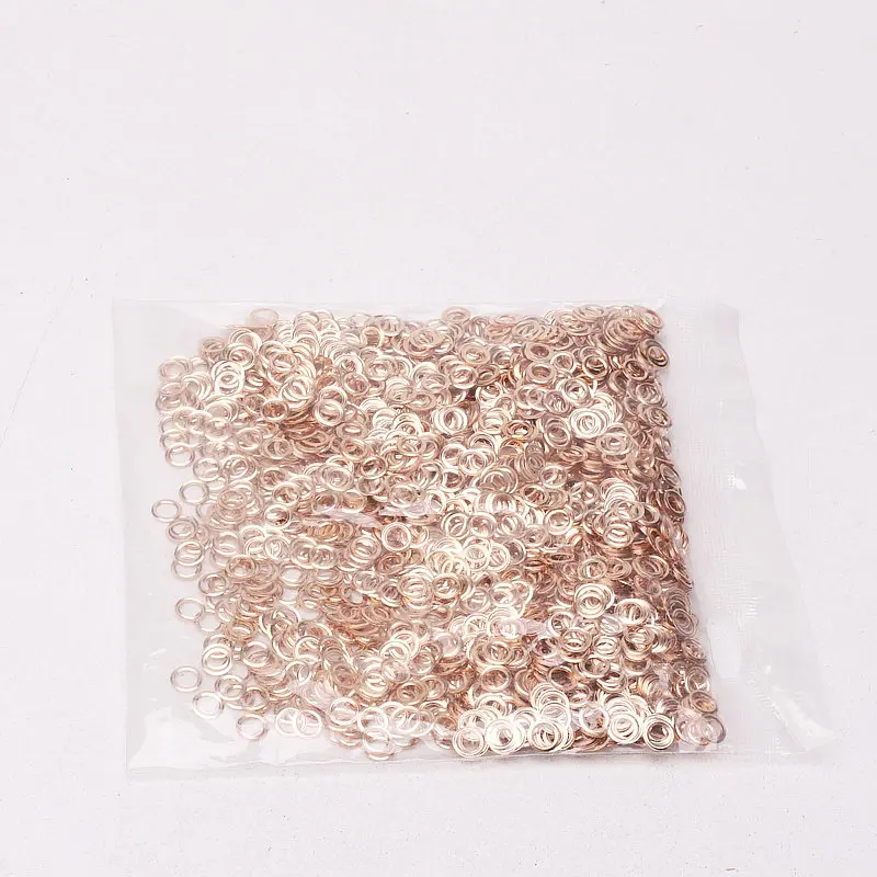 400 Sets 4mm*8mm*4.4mm Rose gold Tone Shoelace Eyelets Garments Grommets Shoes Supplies High Quality Sewing Crafts Accessories images - 6