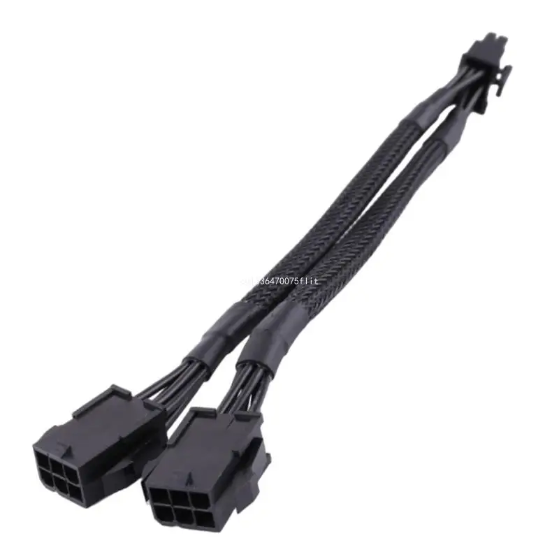 

20cm CPU 8 Pin To Graphics Video Card PCI-Express Power Cable 8Pin Male to Dual 6 Pin Female Splitter Cord Dropship