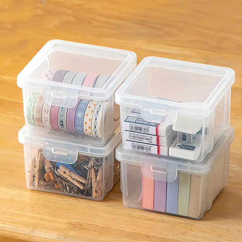 

1PCS Transparent Idol Kpop Albums Photo Storage Photocards Small Card Collection Organizer Box Case Container Classification Box