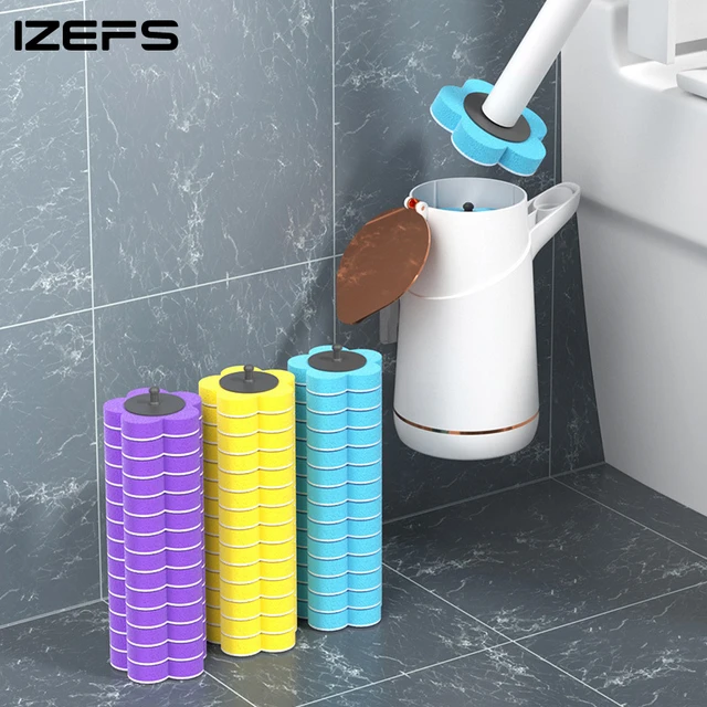 IZEFS Disposable Toilet Brush Long Handle Household Cleaning Brush Home WC  Accessories Cleaning Tools Bathroom Accessories Sets - AliExpress