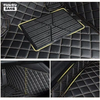 CUWEUSANG Custom Car Floor Mats For Skoda Superb Auto Carpets Foot Coche Accessorie 3
