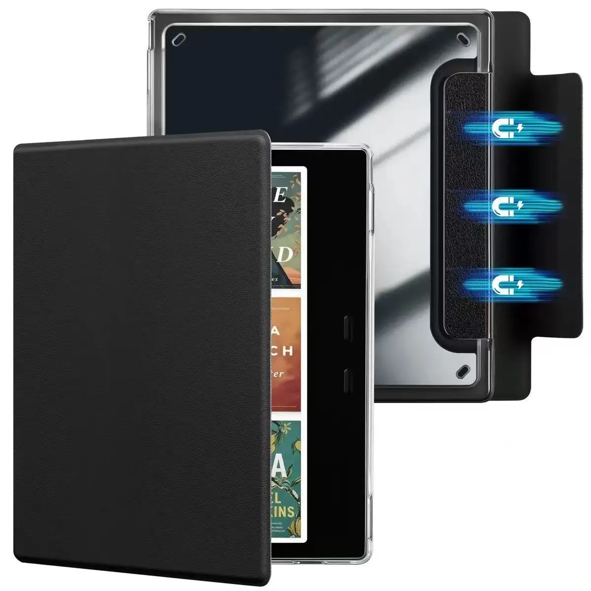 Detachable Clear Acrylic Back Flip Book Cover