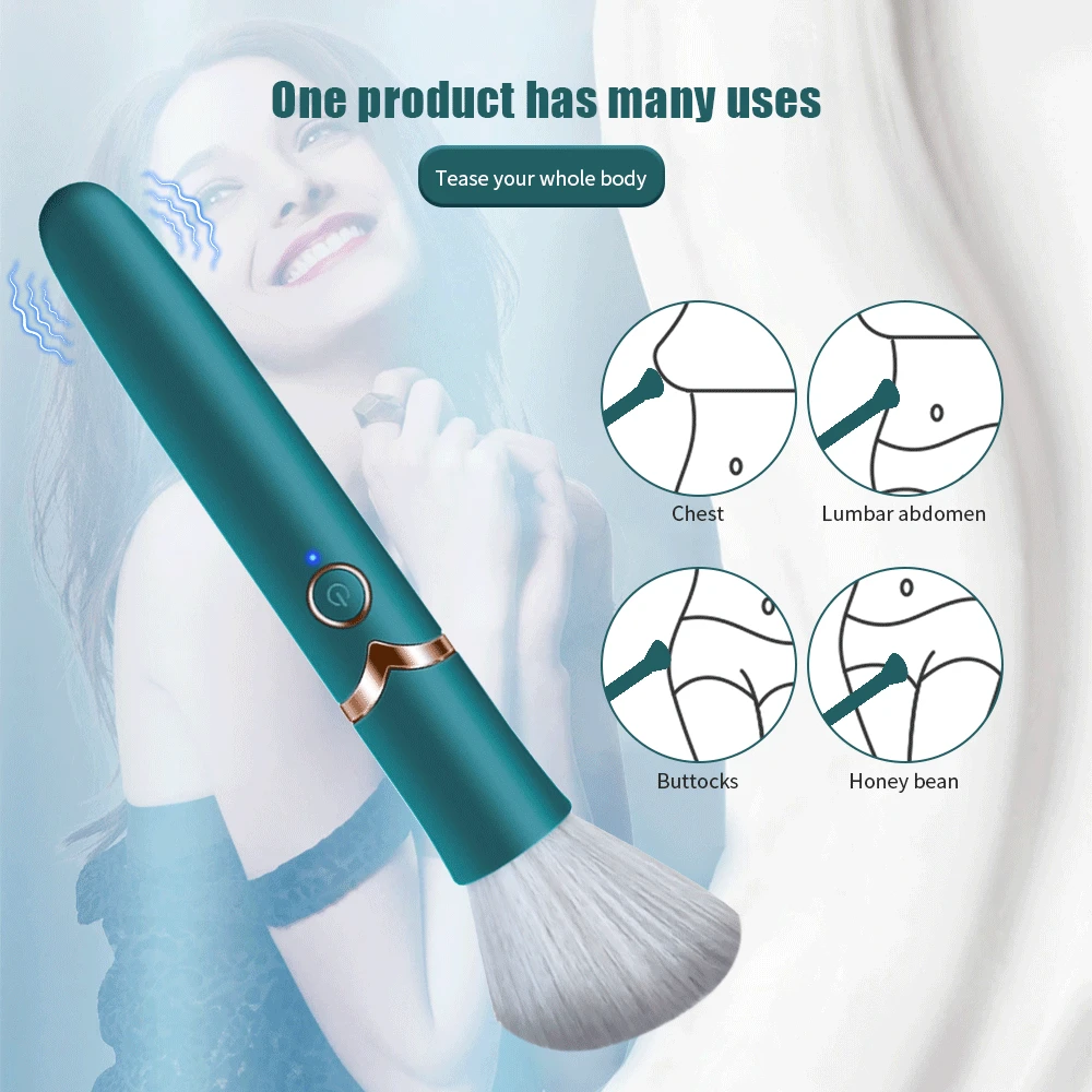 G-Spot Vibrator for Women Bullet Nipple Clitoral Makeup Brush Vibrators Stimulator AV Magic Wand Massage Sex Toys Stick Dildo