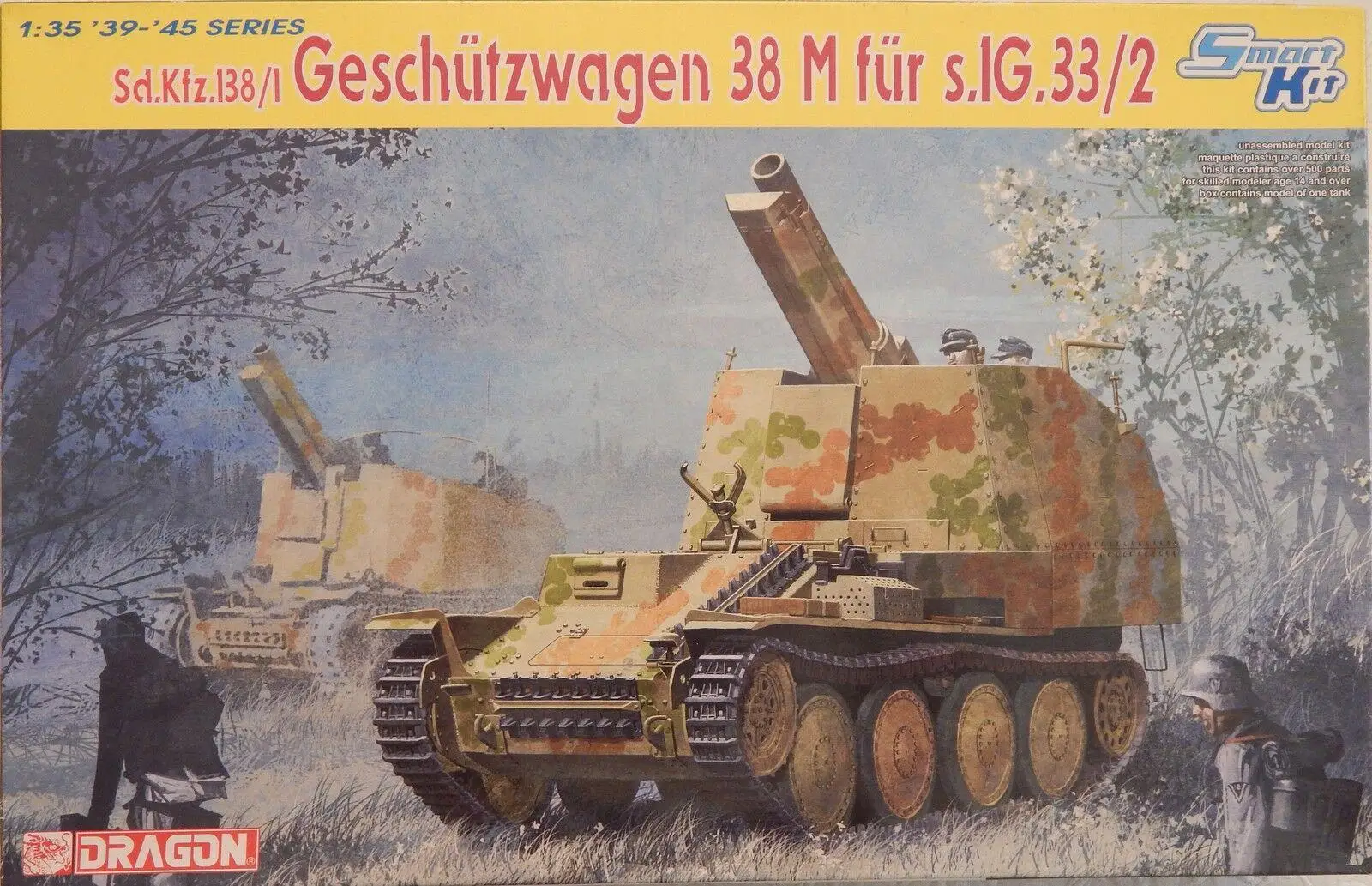 

DRAGON 6429 1/35 Sd.kfz.138/1 шасси, 38 м 33/2