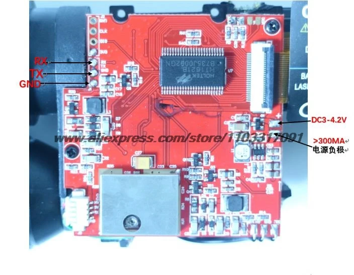 1500m Laser Ranging Sensor Industrial Secondary Development Serial Range Measuring Speed Module TTL