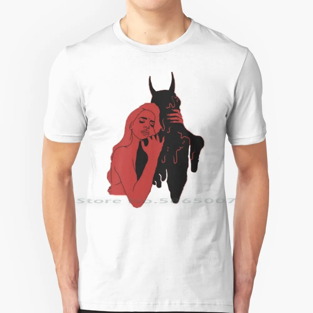 Lana Del Rey And The Devil T Shirt 100% Cotone Lana Del Rey Citazione Lana Del Rey Testi Lana Del Rey Estetica Lana Del Rey Album