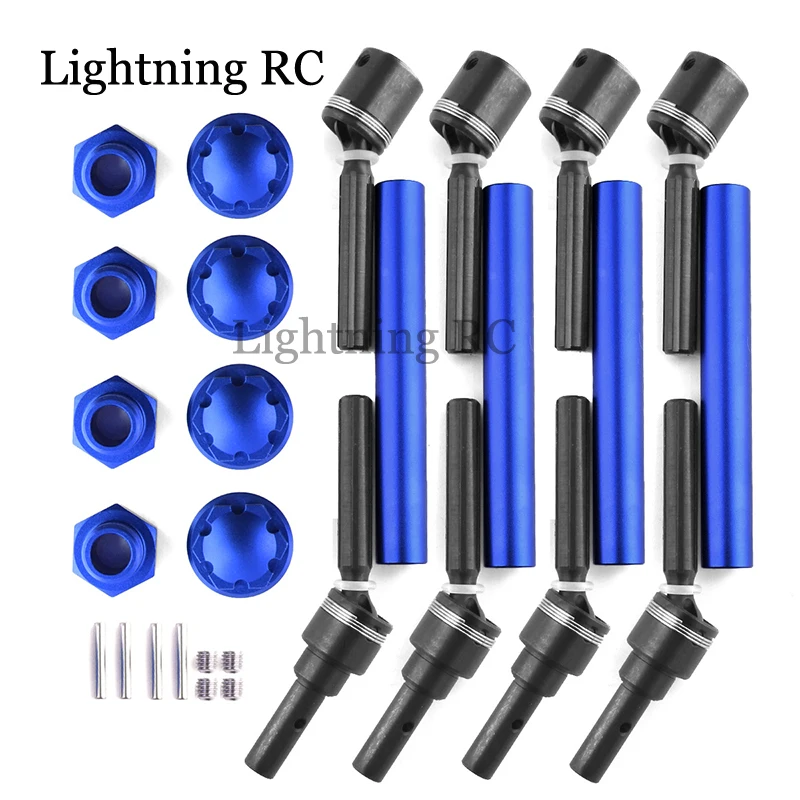 1Set 8996X Albero Di Trasmissione Esteso Cvd Con Parti Di Aggiornamento Esagonale Ruota Parti Per 1/10 Traxxas Maxx 2.0 V2 89076-4 Widemaxx Rc Car