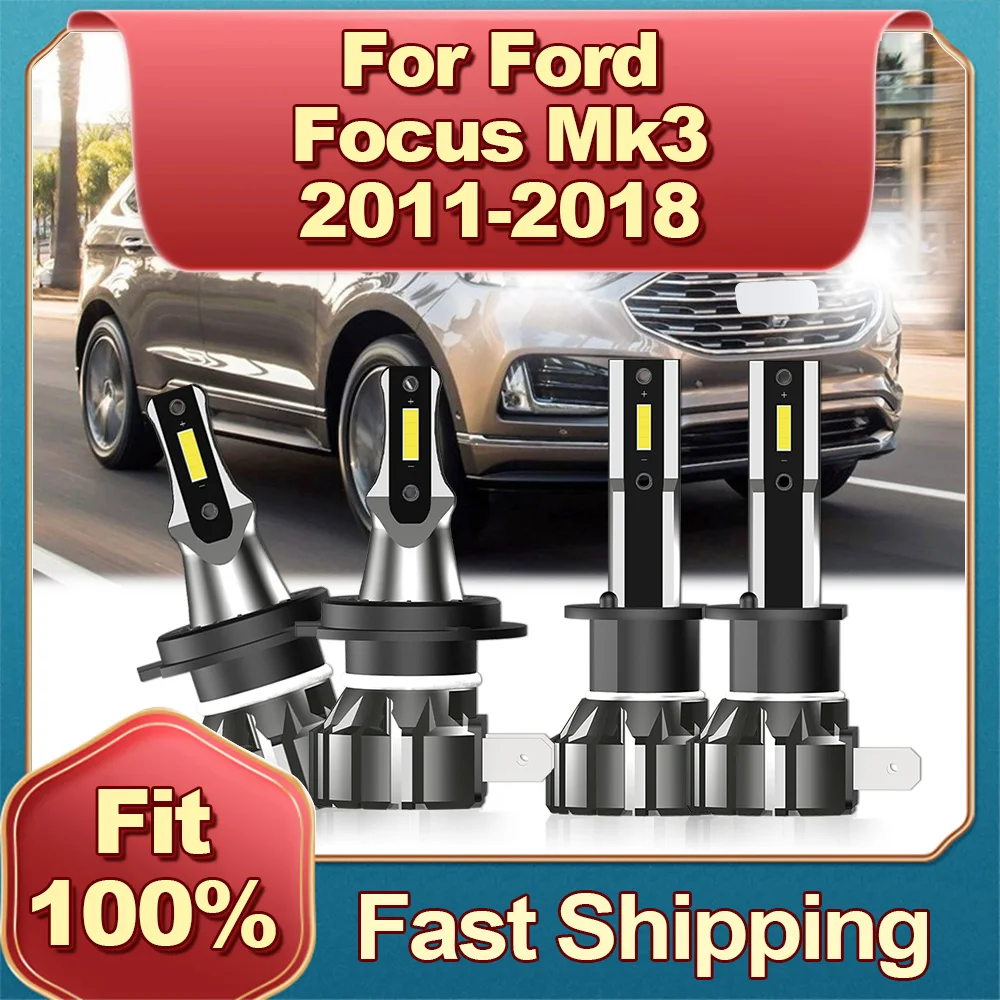 Pack ampoules LED H1 FORD Focus Mk1 3/5 portes (DAW, DBW) (10.1998 à 11.2004)