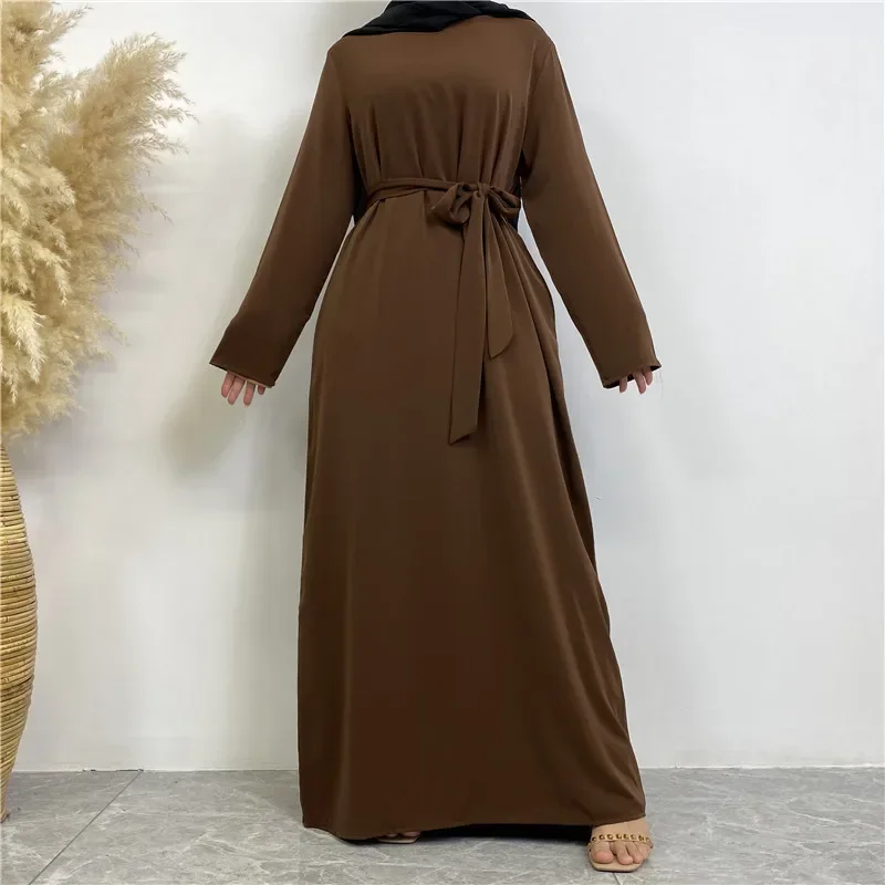 Plain Abaya Dubai Muslim Hijab Dress Basic Closed Abayas for Women Turkish Arabic Ramadan African Islamic Clothing Kaftan Robe