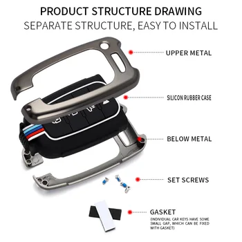 Guscio della copertura della chiave dell'auto in lega di zinco per Hyundai Sonata Tucson NX4 Santa Fe portachiavi portachiavi portachiavi portachiavi 2020 2021 2022 2 Guscio della copertura della chiave dell'auto in lega di zinco per Hyundai Sonata Tucson NX4 Santa Fe portachiavi portachiavi portachiavi portachiavi 2020 2021 2022 - Guscio della copertura della chiave dell auto in lega di zinco per Hyundai Sonata Tucson
