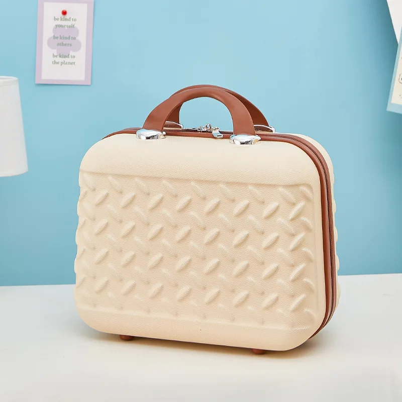 휴대용 소형 여행 가방, 가벼운 메이크업 케이스, 여성용 탑승 수하물, 대용량 보관함, 미니 캐리어 여행 가방, 15 인치 