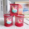Sanrio Series Cute Hello Kitty Fashion Pen Holder Desktop Decorations Anime Fans Girl Creative Round Pen Holder 3