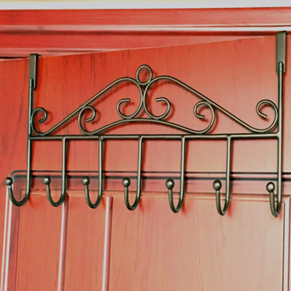 Practical Hanger Hook Lightweight Door Hook Sturdy No Punching Hanger Hook  Space-saving 4