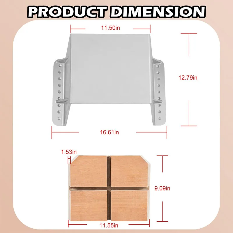 MJ-1-DP Jacker Small Engine Jack Plate Clamp Style Small Outboard Jack Plate, for Outboard Motors Up to 35HP,Boat Tools