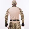 Tactical Sets Camo Suit Husband CP Gen3 Hunting Clothes Fold Men Pants Combat Uniform +Pads Airsoft T Shirts 5