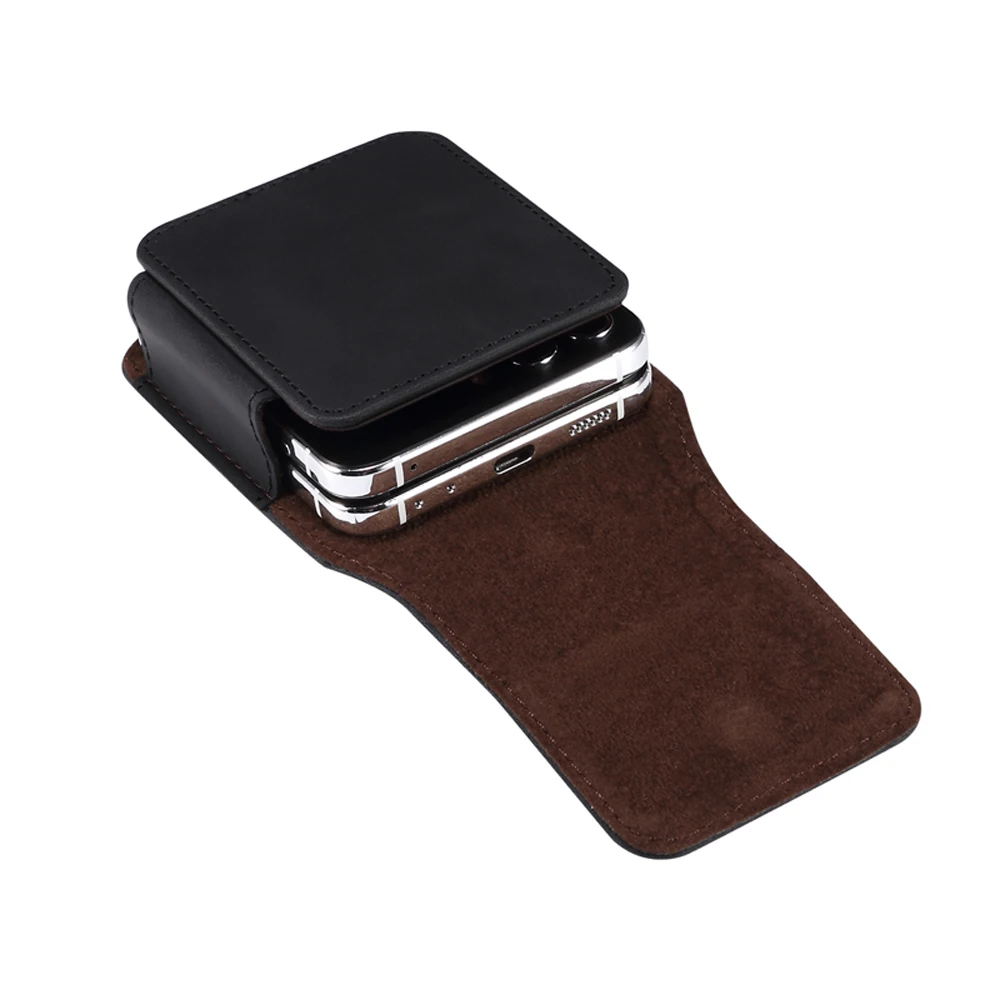 삼성 갤럭시 Z 플립 6 플립 5 플립 4 플립 3 플립 2 벨트 클립 홀스터 케이스 커버, 모토로라 레이저 40, 40 울트라용 가죽 허리 가방