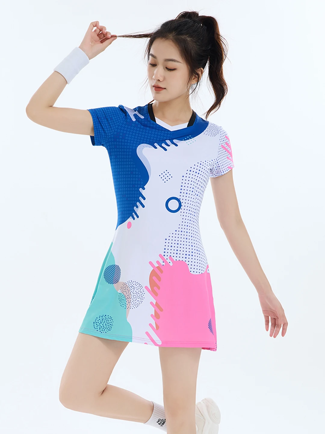New Women Girl Sports Dress Inner Shorts Quick Dry Breathable for Tennis Volleyball Badminton Outside Clothes Running Sportswear