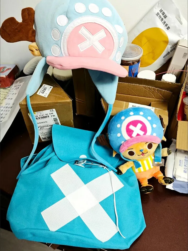 One Piece Tony Tony Chopper Canvas Backpack Cosplay Props