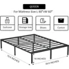 18 Inch Metal Bed Frame Queen Size , Easy Assembly Heavy Duty Noise Free Bedframes, No Box Spring Needed 3