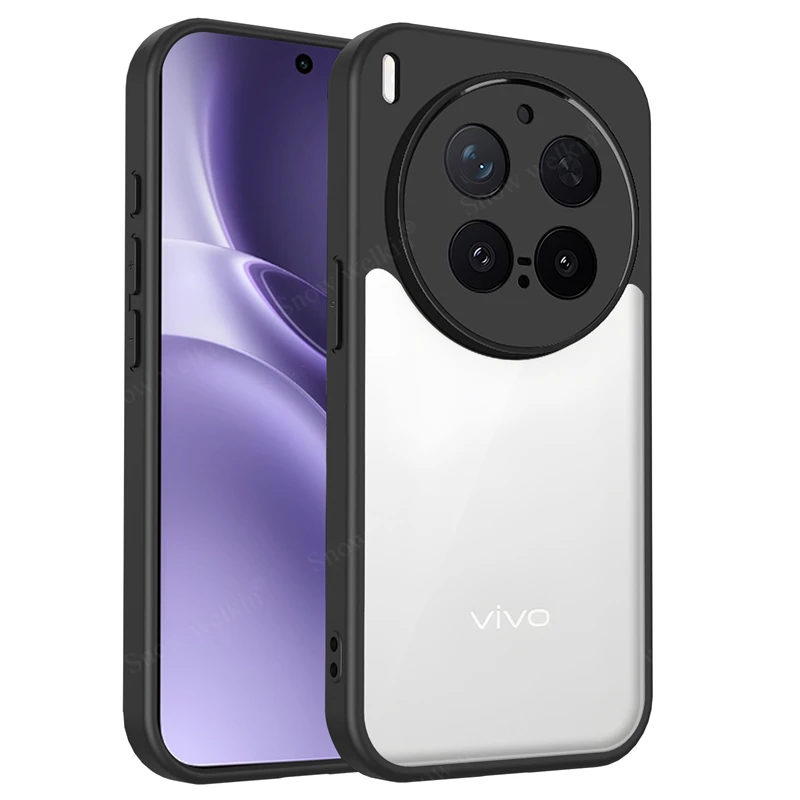 Clear Shockproof Phone Case | Transparent Silicone with PC Back and TPU Bumper