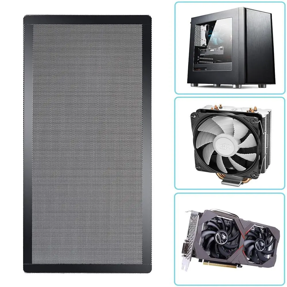 새로운 PVC 먼지 필터 커버 블랙 120mm/140mm PC 쿨러 필터 마그네틱 프레임 컴퓨터 팬 그릴 컴퓨터 쿨러 팬