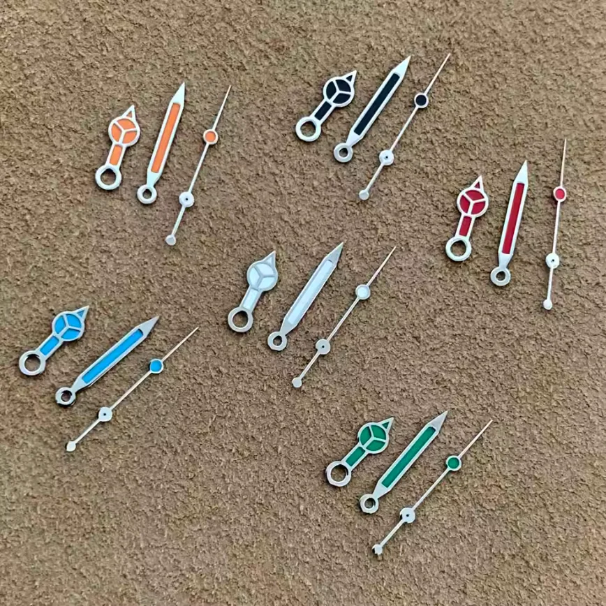 

Watch Accessories 12.5mm Watch Hands Red Green Black Hands Green Luminous Fit NH35 NH36 4R Automatic Mechanical Movement