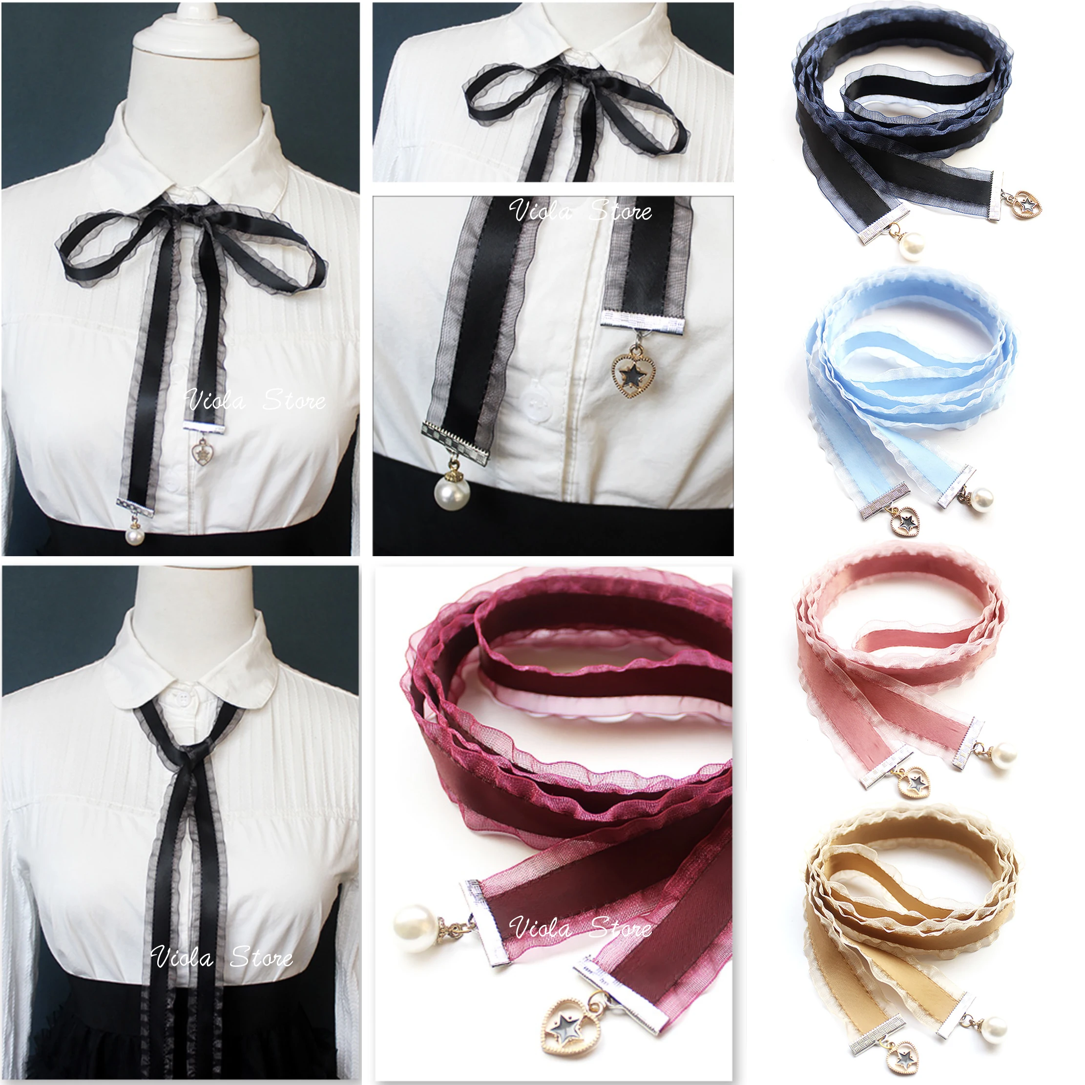 Ribbons Shirt Accessory Bag Ornaments Knot Bowtie bow ties 13 Colors