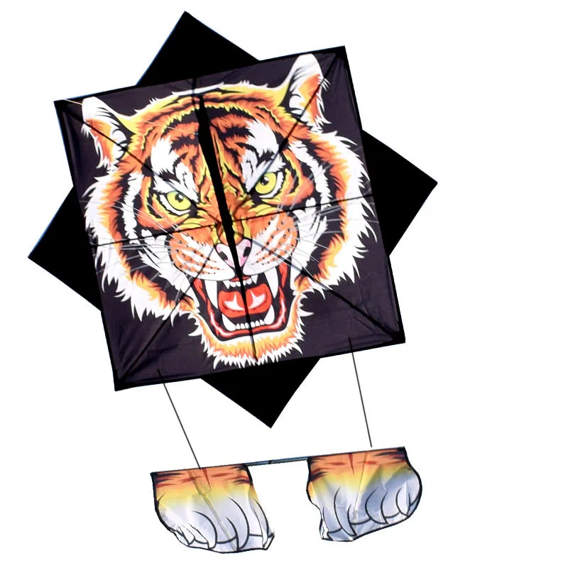 

Воздушный змей с тигром Tiger новый год Тигра Новинка взрослая Специальная большая сетка Красная Новая высококачественная Веселая соревнование с длинным хвостом