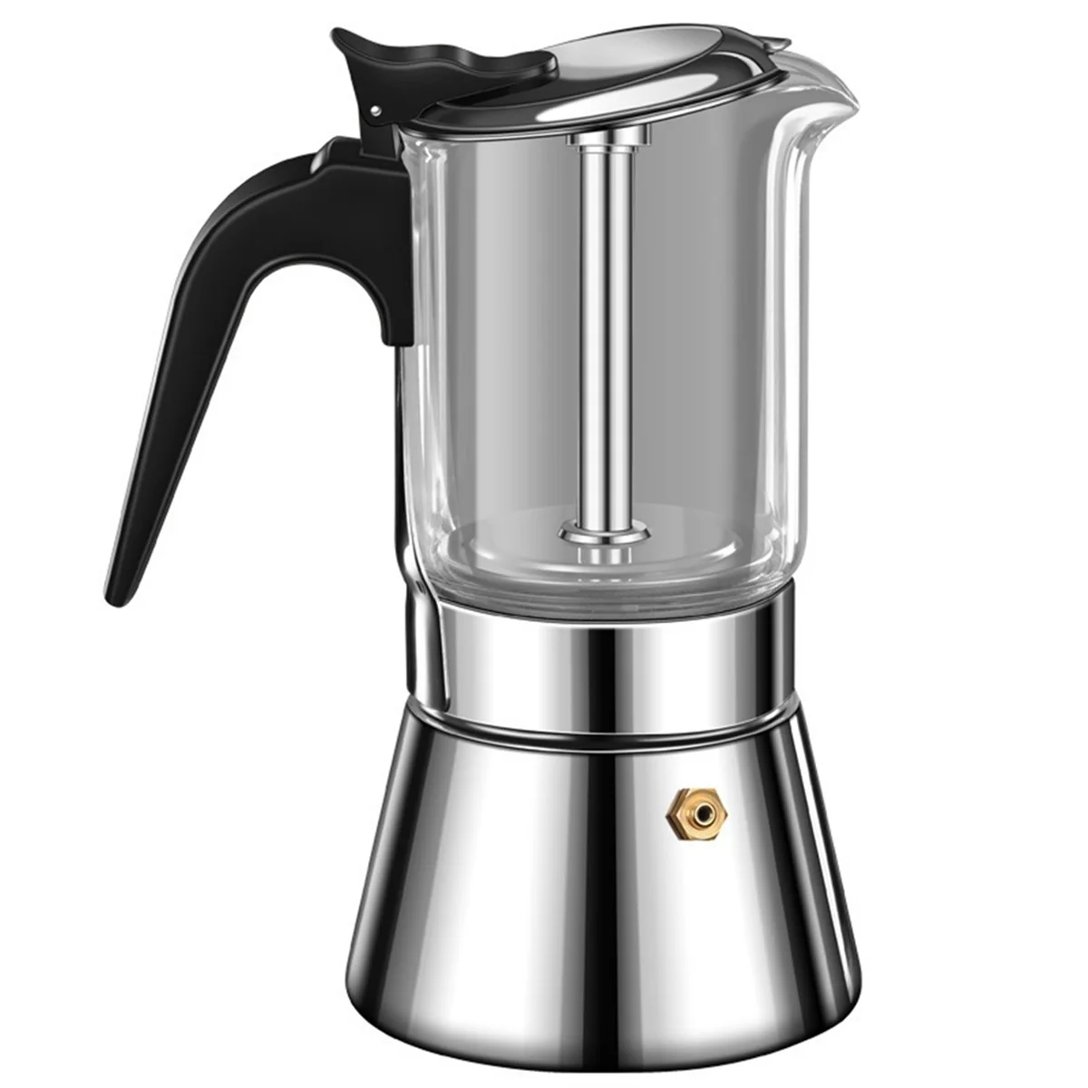 SEMOIC Double Valve Moka Pot 160ml Portable Cold Brew Double Valve Moka Pot Espresso Extraction Coffee Espresso Machine